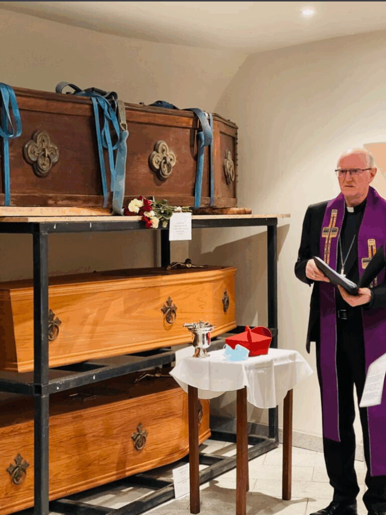 Archbishop Farrell pictured at the transferal of the body of Cardinal Paul Cullen to the crypt in St. Mary's Pro- Cathedral.