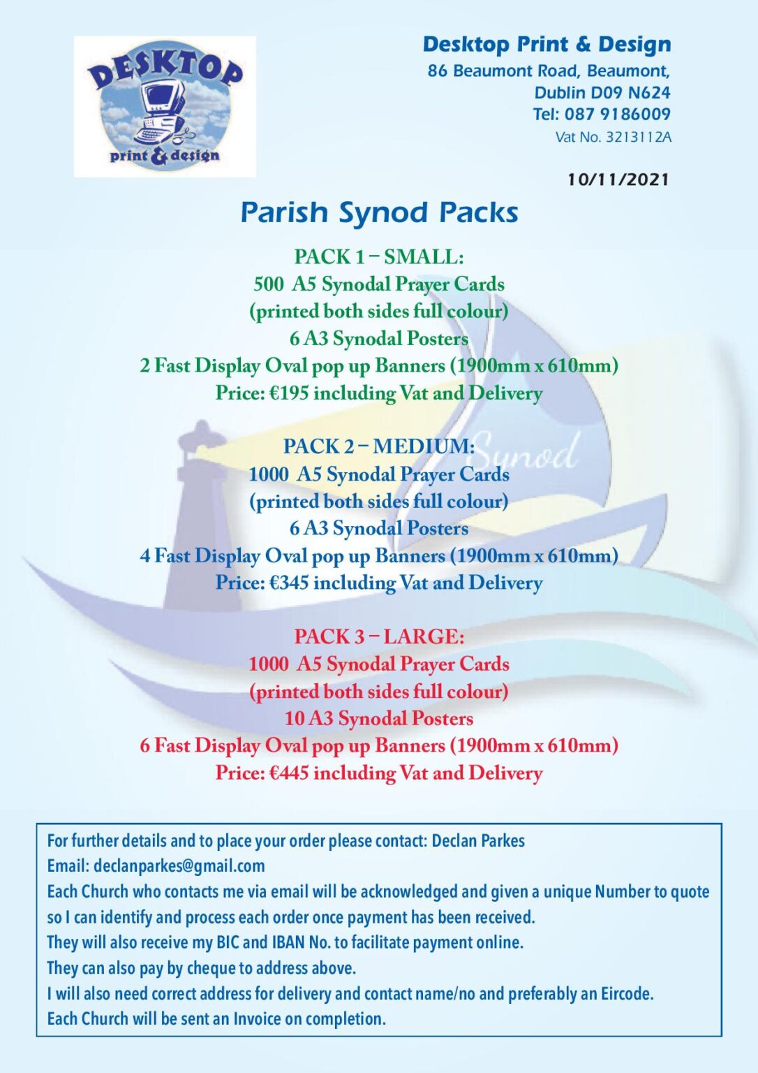 Synod Parish Packs