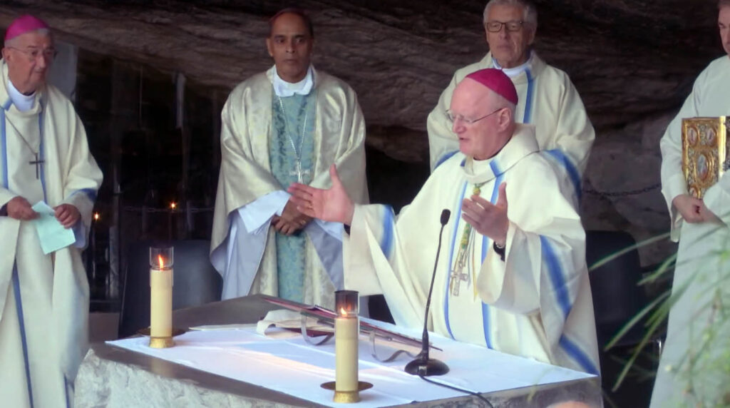 Mass at Lourdes Grotto – Homily of Archbishop Farrell