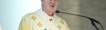 Archbishop Farrell giving the homily at the World Day of Peace mass 2026